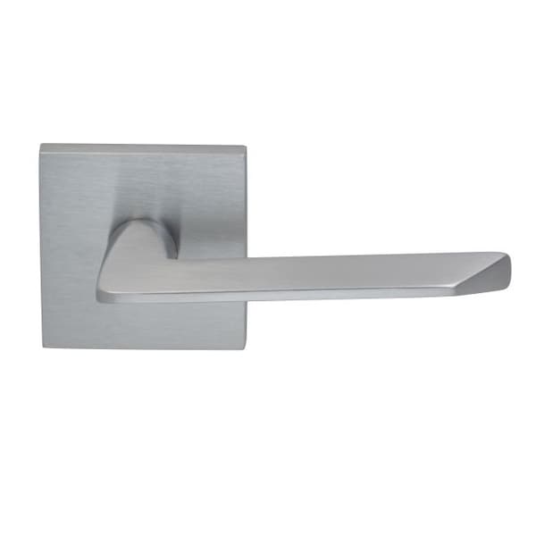 Omnia Lever Square Rose Pass 2-3/8" BS T 1-3/8" Doors Satin Chrome 237 237S/00.PA3 - main